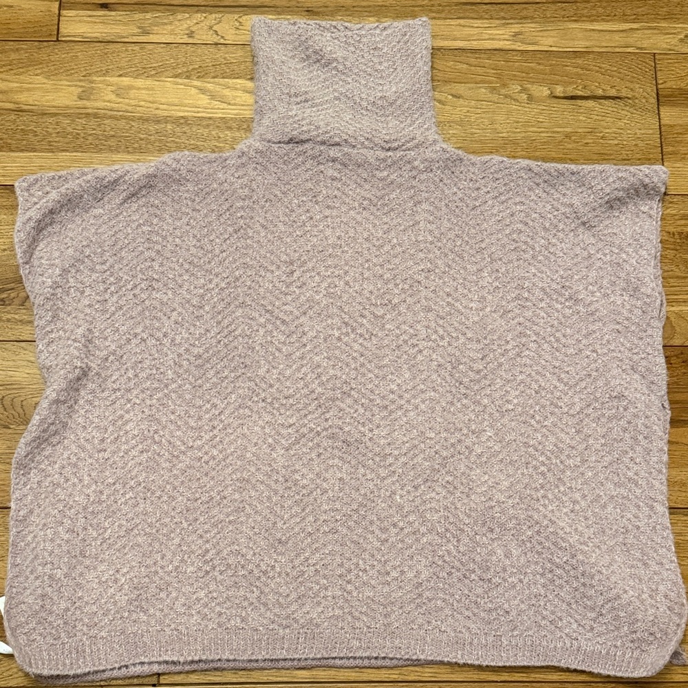 Mia & Tess Lavender Turtleneck Sweater Poncho NWT